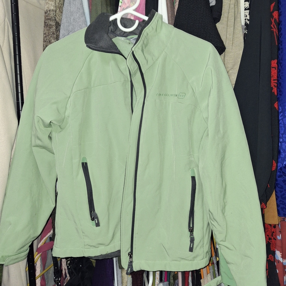 Free Country Gray and Green Jacket